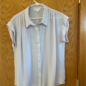 Light Purple Short Sleeve Blouse